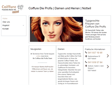 Tablet Screenshot of coiffure-dieprofis.ch